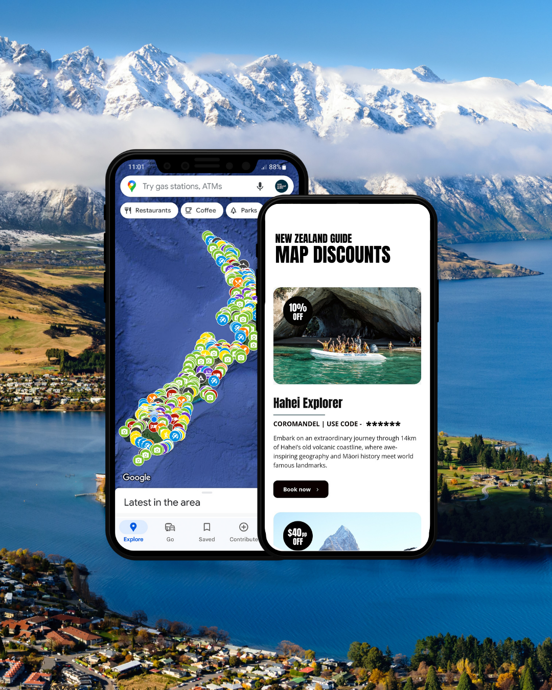 The New Zealand Guide Map + Discounts